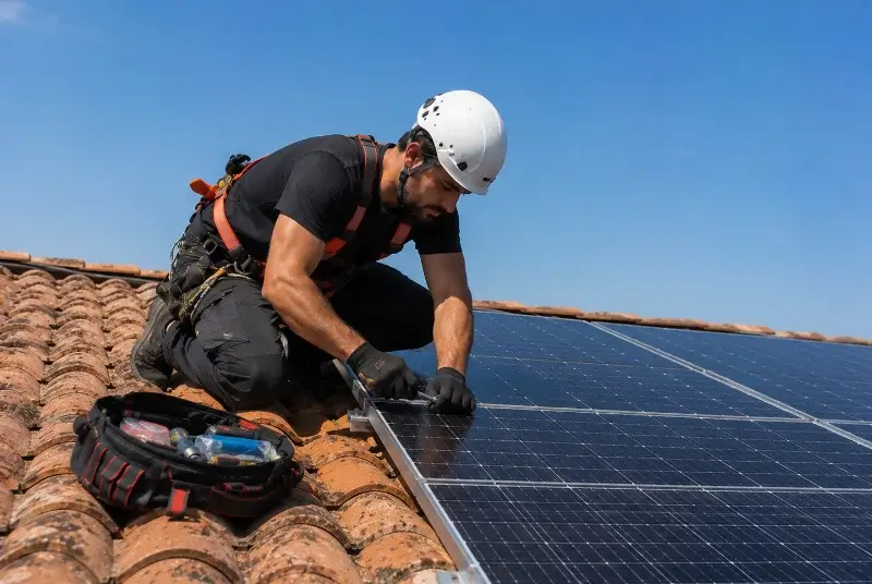 Maintenance et monitoring de panneaux solaires à Cornille