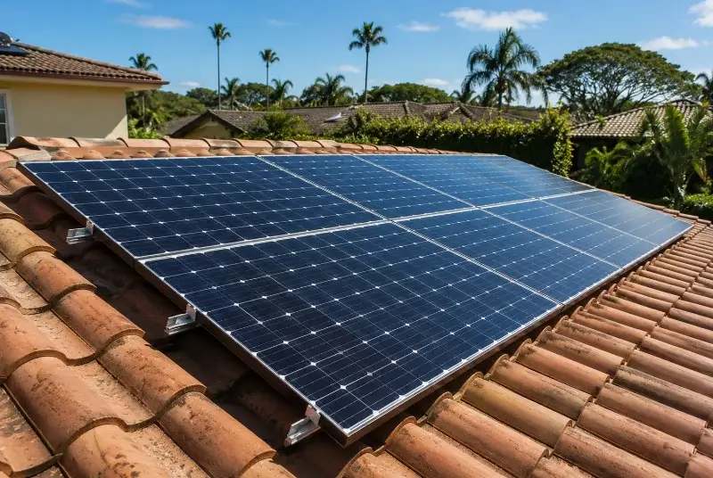 Installation de panneaux solaires à Cornille